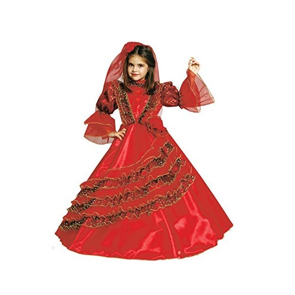 Ciao Principessa Spagnola Costume Bambina, Rouge, 6-8 Anni Garçon