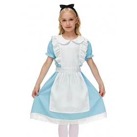 BesserBay Costume de cosplay pour enfant - Bleu clair - Costume de carnaval - 150