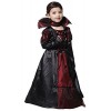 ZUCOS Filles Gothique Vampire Halloween Costumes Carnaval Vampiress Costume Cosplay 4-6 ans 