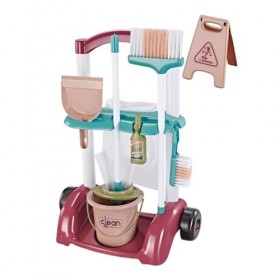 F Fityle Ensemble de Jeu de Nettoyage pour Enfants, Jouet de Simulation, Pelle à poussière et vadrouille, Ensemble de Jeu de 