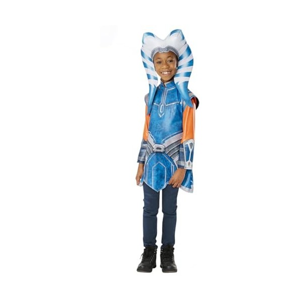 Rubies Déguisement Ahsoka Tano Classic pour filles et garçons, Tunique et accessoire de tête, Officiel Star Wars pour carnava