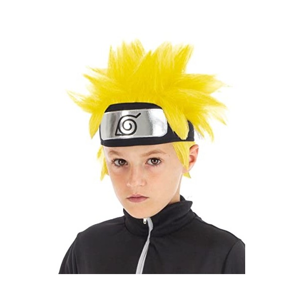 Perruque Naruto Shippuden jaune enfant - Jaune - Taille Unique