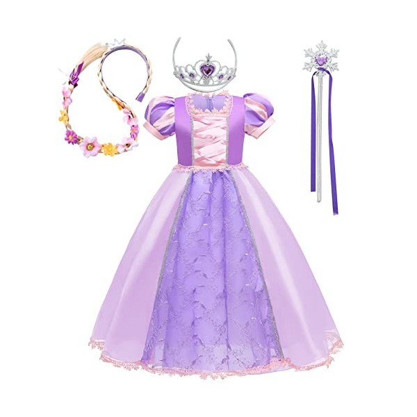 Enfant Filles Sirène Robe Princesse Ariel Déguisement Carnaval Cosp