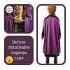 Rubies Déguisement Anna Deluxe Frozen 2 pour Fille, Robe en Satin de Luxe Officiel dAnna de la Reine des Neiges, Violet, Noi