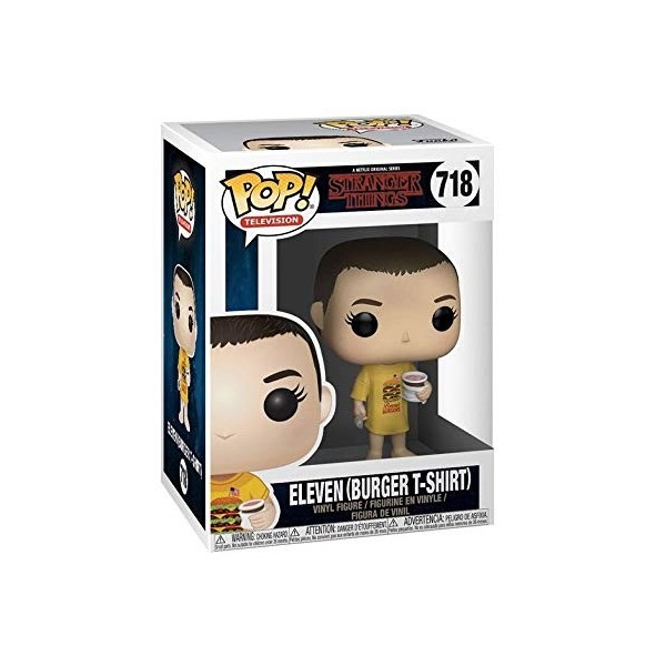 Funko Pop! Vinyl: Stranger Things: Eleven in Burger Tee - Onze - Figurine en Vinyle à Collectionner - Idée de Cadeau - Produi