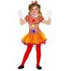 FIESTAS GUIRCA Déguisement clown multicolore avec tutu fille - Coloré - 5 à 6 ans