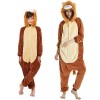 emmarcon Kigurumi Pyjamas Animaux pour enfants Enfants Costume de carnaval Halloween Fête Cosplay Unisexe, bleu, 4-5 ans