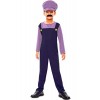 EuroCarnavales Déguisement Waluigi Plombier Enfant Multicolore 7 ans