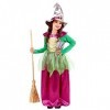"WITCH" green/purple - dress, hat - 158 cm / 11-13 Years 