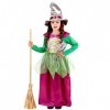 "WITCH" green/purple - dress, hat - 158 cm / 11-13 Years 