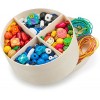 New Classic Toys Perles en bois 96 pièces, 10574