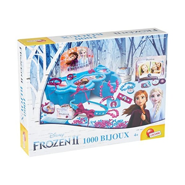 Lisciani - Frozen La Reine Des Neiges 2 - 1000 Bijoux - Jeu créatif pour les filles à partir de 5 ans - 73702