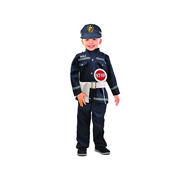 Ciao - Costume de déguisement pompier enfant taille 6-8 ans , bleu, 10830.6-8