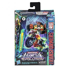 Transformers Legacy Evolution Deluxe-Jouet de Crashbar-14 cm-Figurine pour garçons et Filles à partir de 8 Ans, F7195, Multic