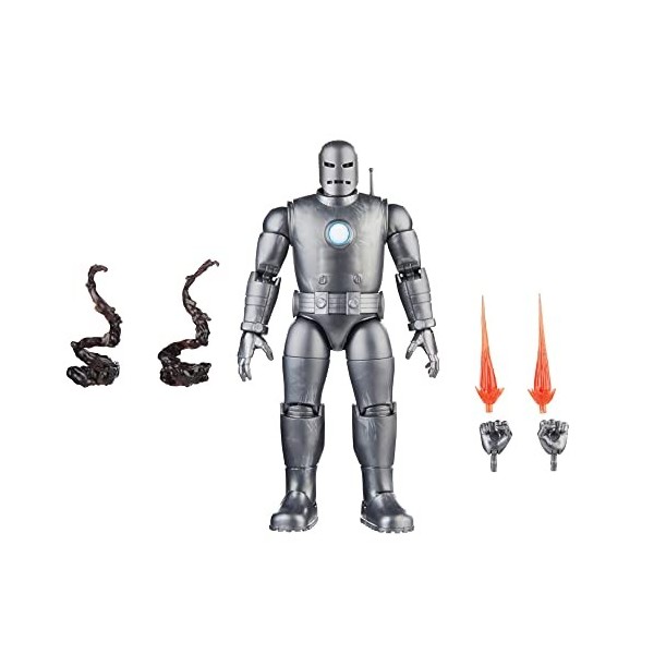 Marvel Hasbro Legends Series, Figurine de Collection de 15 cm Iron Man Model 01 Avengers 60e Anniversaire