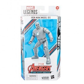 Marvel Hasbro Legends Series, Figurine de Collection de 15&nbsp;cm Iron Man Model 01 Avengers 60e Anniversaire