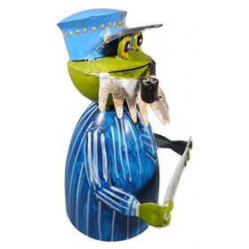 GTT H8 Clôture ou décoration de table Motif capitaine grenouille 19 x 12 x 10 cm