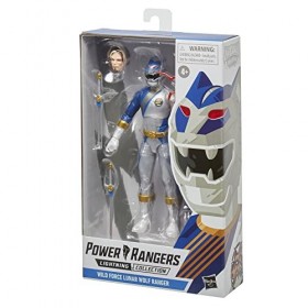 Power Rangers Lightning Wild Force Lunar Wolf Ranger 15 cm Figurine daction de Collection de qualité supérieure Power Pop Ar
