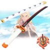Lnder Épée De Samouraï en Bois, Katana en Bois Anime Japonaise, 75cm/100cm Jouets pour Enfants, pour Décoration Intérieure/Co