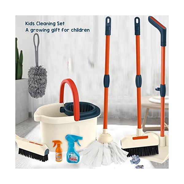 Ensemble de nettoyage de jouets détachables en bois, jouets de