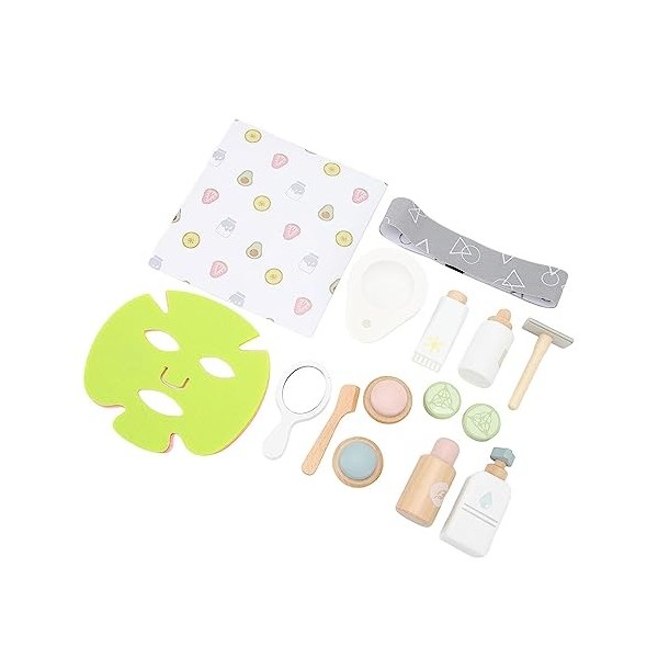 Ensemble de Maquillage pour Enfants, Jouets de Maquillage Interactifs Réalistes en Bois, Jeu de Rôle, Simulation éducative, S