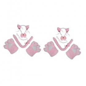 ABOOFAN 10 Pièces Ensemble Enfant En Bas Âge Fête DHalloween Enfants Robe Cravate Jouet Costume Oreilles Accessoires - Jeu D