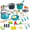 Dînette Enfant - Kit Ustensil de Cuisine Enfant - Jouets de Cuisine de Simulation et dImitation - Cadeaux danniversaire pou