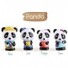 Klorofil Panda Family Noir et Blanc 700304