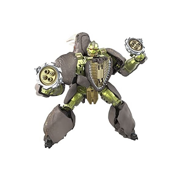Hasbro Transformers Generations War for Cybertron : Kingdom, Figurine WFC-K27 Rhinox de 17,5 cm, Classe Voyageur, pour Enfant