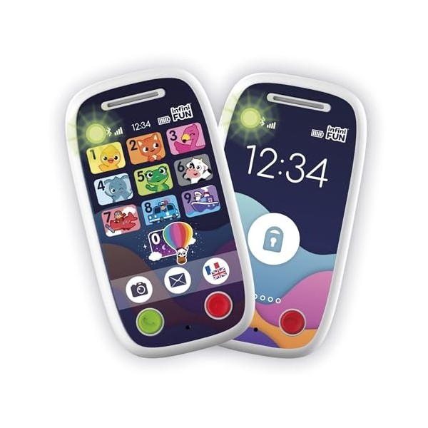 Infini Fun - Mon Premier Vrai Duo de téléphones - Le Premier téléphone Qui Permet de Passer des appels Via Bluetooth ! - Joue