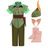 Cimefi Costume de Peter Pan pour enfant - Costume de fée - Costume ELF - Costume dHalloween