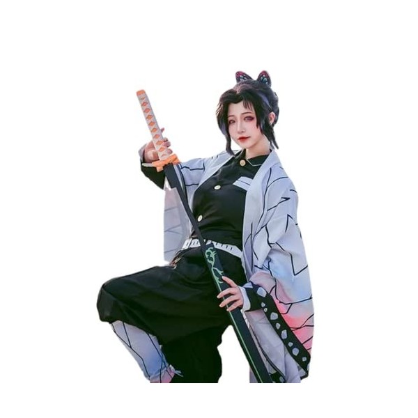 Kochou Shinobu Costume de cosplay Demon Slayer - Costume complet pour adultes et enfants - 140 cm
