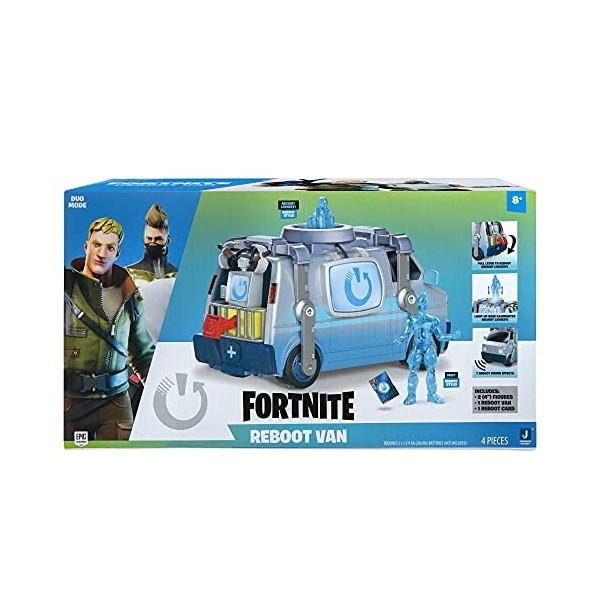 Fortnite Fnt0897 - Van Électronique Reboot Avec 2 Figurines Articulées de 10 Cm Niveau 1 - Recruit Jonesy, Drift Et Accesso