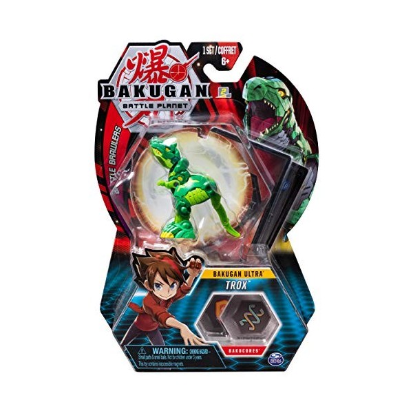 Bakugan Ultra, Trox, créature de collection transformable de 7,6 cm de haut, à partir de 6 ans