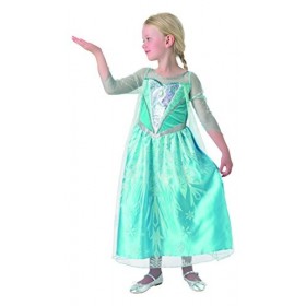 Rubies 610869-M Déguisement de Princesse Elsa Deluxe avec Couche pour Enfant de 5 à 6 Ans