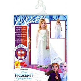 Rubies - Déguisement Luxe Epilogue Officiel - Elsa La Reine des Neiges 2, enfant, I-300779S, Taille S 3 à 4 ans