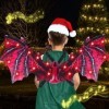 VATOS Ailes de dragon électriques rouges avec lumières LED - Cosplay pour garçons et filles avec ailes de dragon mobiles, eff