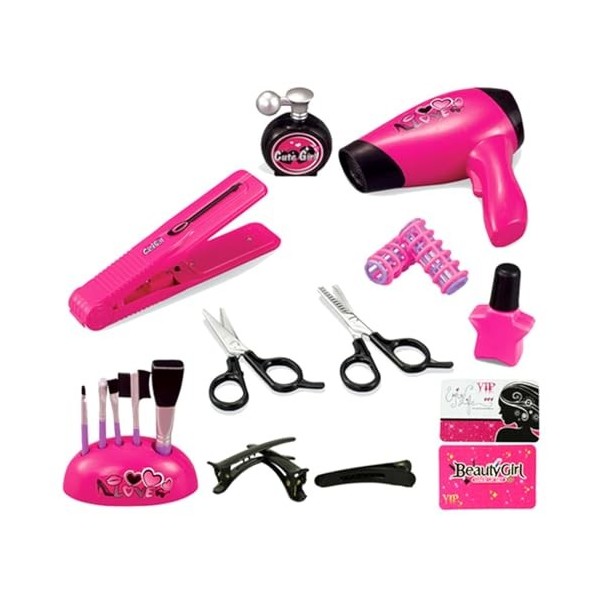 Kit de Coiffure Enfant - Jouet Fille 3 Ans Jouets Make Up Kit Pretend Princesse Set Jouets pour Enfants Fille