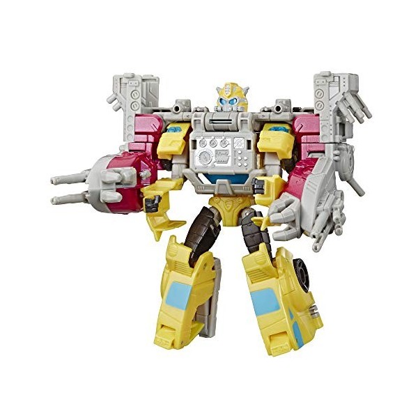 Transformers Toys Cyberverse Spark Armor Bumblebee Action Figure - Combines with Ocean Storm Spark Armor Vehicle to