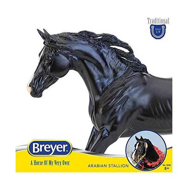 Breyer Horses Traditional Series KB Omega Fahim, Modèle de Jouet pour Cheval, 29,2 x 22,9 cm, Figurine de Cheval à léchelle 