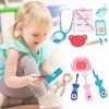 Jouet Docteur pour Enfant Jeu Dimitation Set Outils Médical Déguisement de Docteur Jouet Cadeau pour Enfant Fille Garçon 3 A