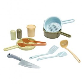 Dantoy Bio - Ensemble de cuisine pour enfants, 11 pièces - Jouets écologiques à partir de canne à sucre