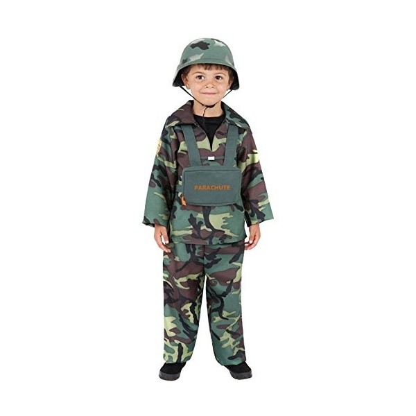 Smiffys Costume garçon militaire, avec haut, pantalon et sac à dos