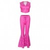 SETHOUS Barbie le film 2023 - Robe de cosplay - Rose - Costume dHalloween - Carnaval - Taille L