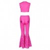 SETHOUS Barbie le film 2023 - Robe de cosplay - Rose - Costume dHalloween - Carnaval - Taille L