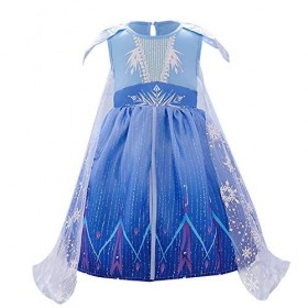 FYMNSI Costume de princesse reine des neiges pour bébé fille - Costume danniversaire - Pour fête de carnaval - Halloween - C