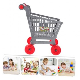 Totority 4 Pièces Simulation Panier Maquillage Vanité Tabouret Mini Accessoires pour Poupées Enfants pour Les Tout-Petits Min