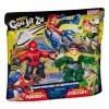 BANDAI - Heroes of Goo JIT Zu - Figurine daction Marvel - Pack de 2 Spiderman VS DR Octopus Multicolore CO41378