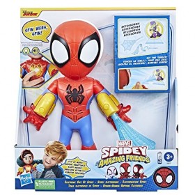 Hasbro Marvel Spidey et Ses Amis Extraordinaires, Spidey électronique, Figurine de 25&nbsp;cm, Jouets préscolaires à partir de 3&nbsp;A