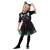 Licus Robe chat pour fille pour Halloween Cosplay Carnaval - Noir - 46